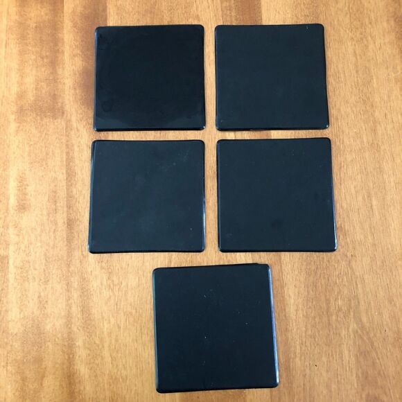 VINTAGE Paris France Coaster Set of 5 Eiffel Tower Moulin Rouge Seine French - Picture 7 of 7